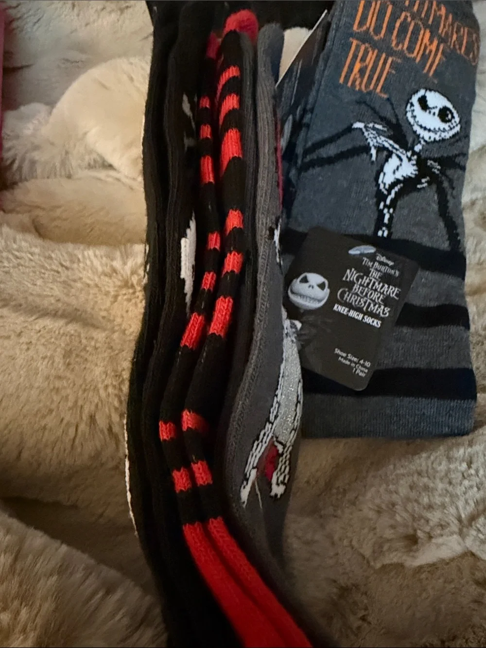 The Nightmare Before Christmas Jack Skellington Women’s No-Show Socks - Gray
